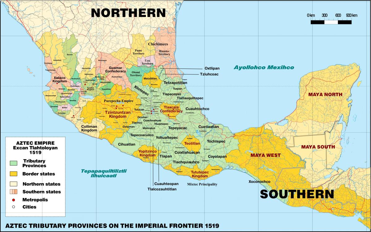 tenochtitlan Meksik kat jeyografik