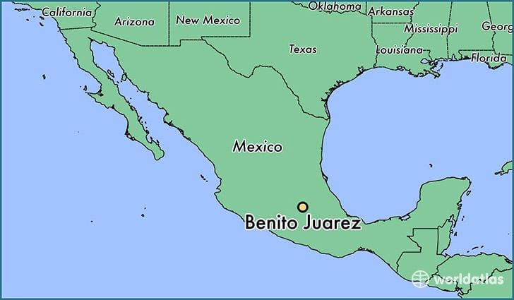 benito juárez Meksik kat jeyografik