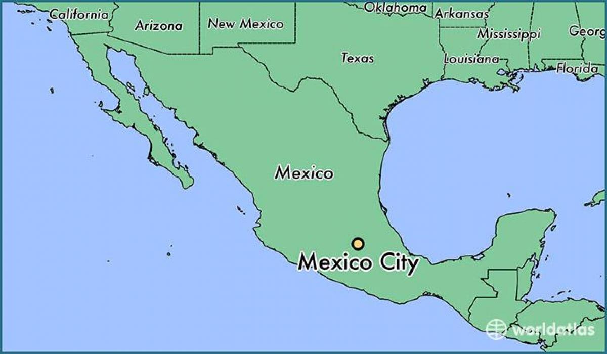 Mexico City Meksik kat jeyografik