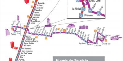 Kat jeyografik nan metrobus Mexico City