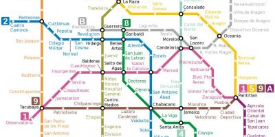 Meksik df metro kat jeyografik