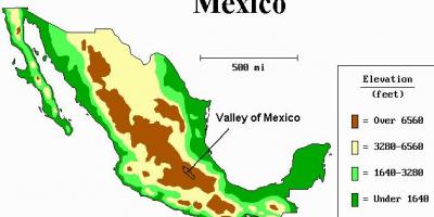 Kat jeyografik nan valley a nan Meksik